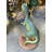 Small Green Baby Raptor Dinosaur Statue