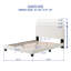 Lit plateforme tapissier Verona-155336670