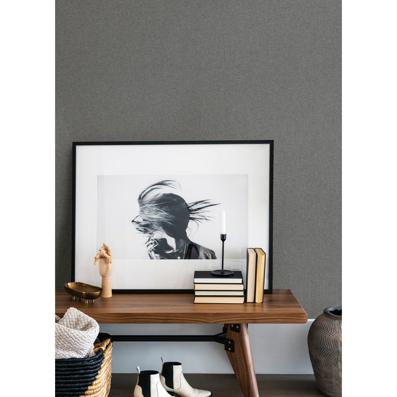 Twine Grass Cloth Wallpaper, Light Gray