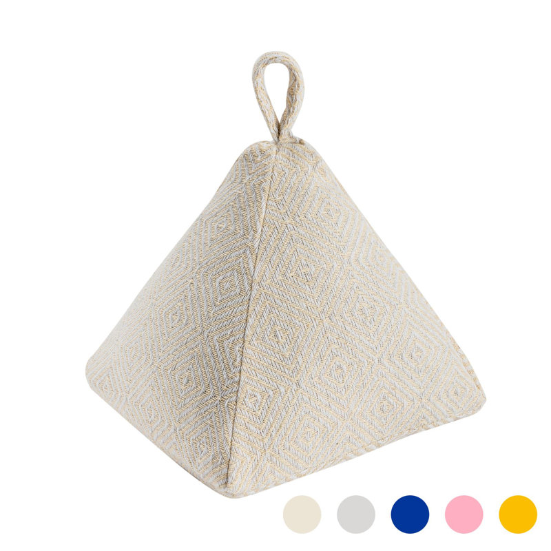 Nicola Spring - Chevron Door Stop - 20cm, Natural