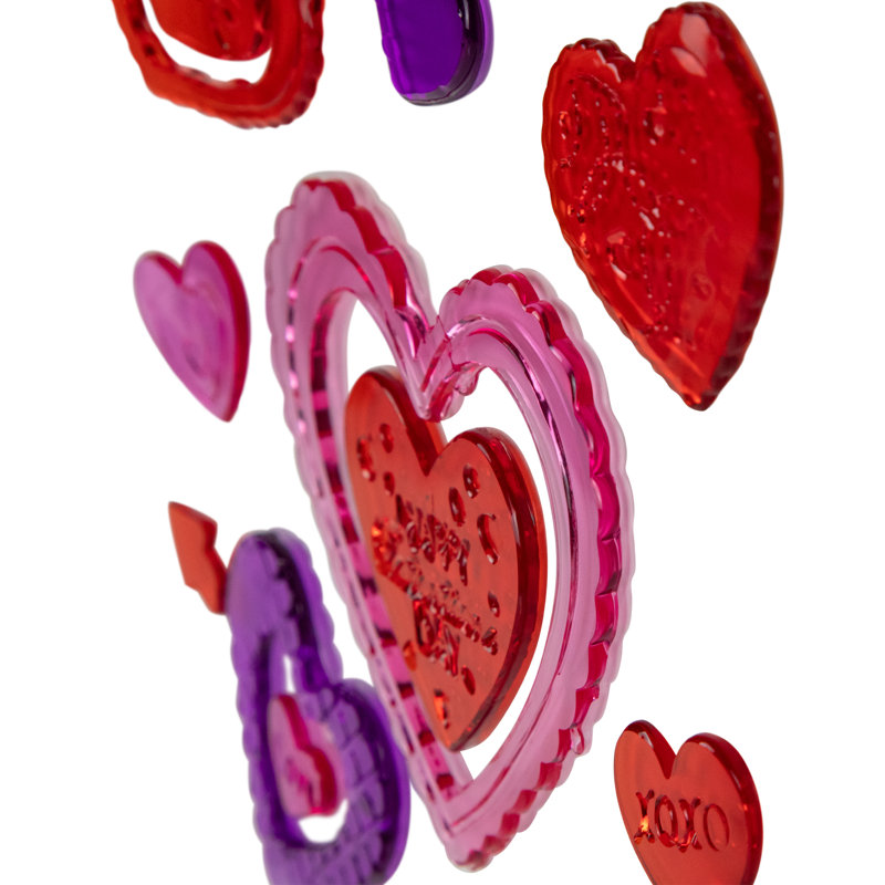 Rouge et rose cœur de la Saint-Valentin