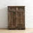 Brown Solid Wood Shoe Storage Bench-716301351