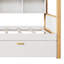 Cadre de lit en bois original en bois avec lit gigogne simple et bibliothèque pour enfants ou chambre d'amis