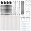 Welded Wire Fence With 7 Posts Steel-94017020-94018049