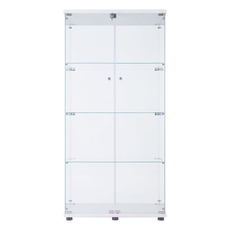 Vitrine à deux portes avec 4 tablettes