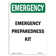 Signmission Osha Emergency Preparedness Kit Sign 