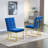 Kushma Tufted Velvet Upholstered Back Side Chair Dining Chair (Set of 2)-811013868-811013867
