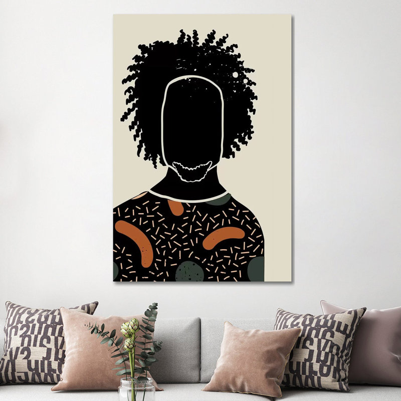 Black Hair IX 1 Piece Wall Art on Canvas, 101.6 cm H x 66.04 cm W x 1.91 cm D, Wrapped Canvas