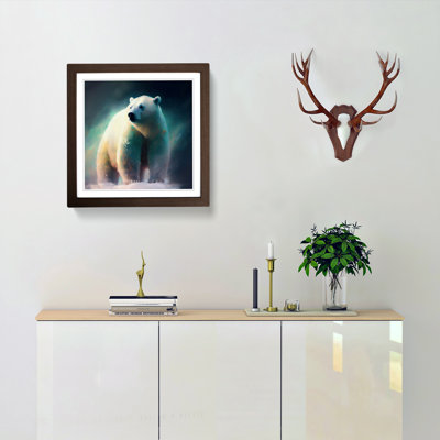 Polar Bear Gestural No.1 - Framed Print