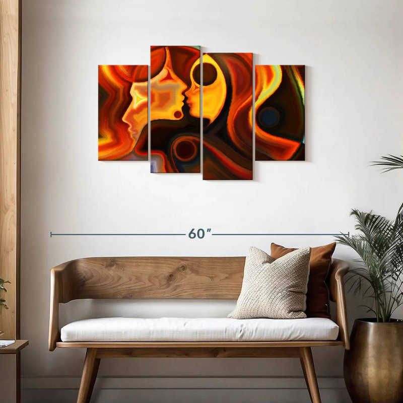 Avery Abstract Love, 27" H x 43" W
