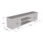 Meuble télé flottant blanc 70,9 po Dia-785234805