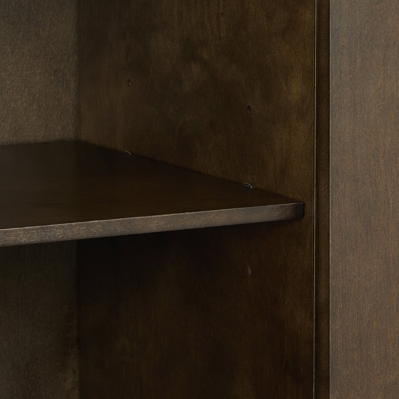 Byron 30'' H Media Shelves, Dark Brown