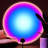 Sunset Lamp Projection Rotation Rainbow Projection Lamp Led Romantic Visual Led Light With Usb,sky Blue-1988314683