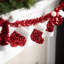 Guirlande 48 po Christmas Icon, rouge et blanc