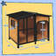 Niche pour chien en bois de style chalet Pawhut