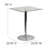 Cudney Glass Top Metal Base Dining Table