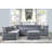 Pullin 77" W Velvet Modular Button Tufted Corner Sectional