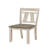 7pc Cottage Style Extendable Dining Table Set Chalk Gray Tow Tone Finish Upholstered Chair Dining Room Wooden Furniture Two Self-Storing Refectory Leaves Solid Wood