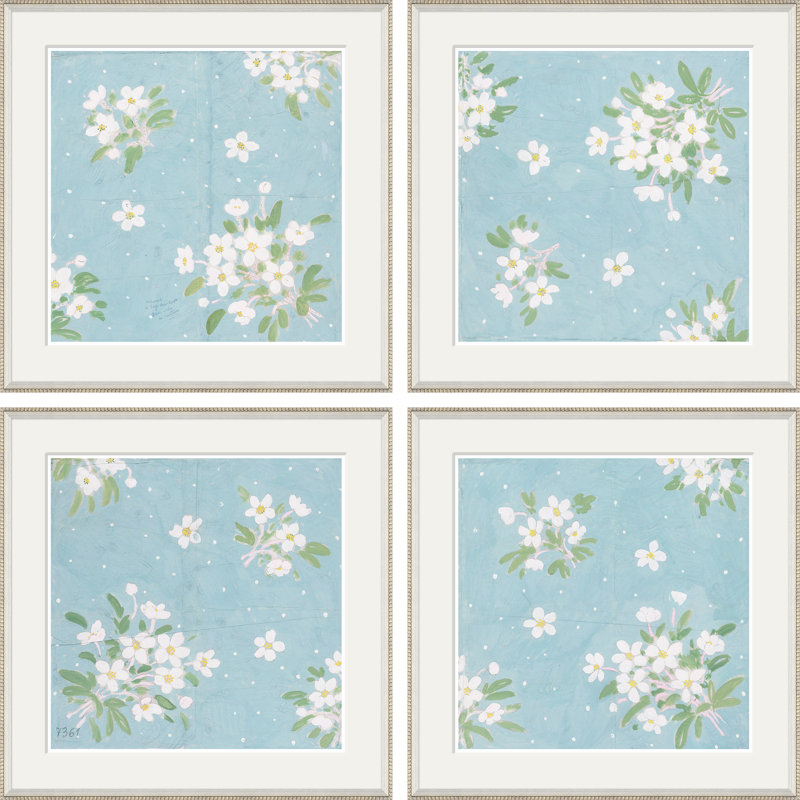 Roses de Noel I-IV (Var.1) Framed Print