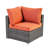 Premium All-Weather Wicker 4 - Person Patio Conversation Set with Cushions-676412962