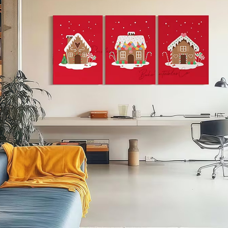 3 Piece Wrapped Canvas Wall Art, 90cm H x 60cm W