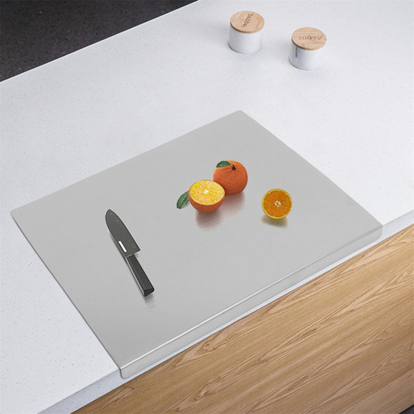 304 Thickened Stainless Steel Cutting Board Antibacterial And Mildew-proof  Household Cutting Board Cutting Board Rolling