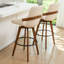 Tabourets de bar et de comptoir pivotants rembourrés Modern-1922140651-1922140631