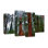 «Redwood Trees Vibrant Redwood», reproduction d'art sur toile 4 pièces