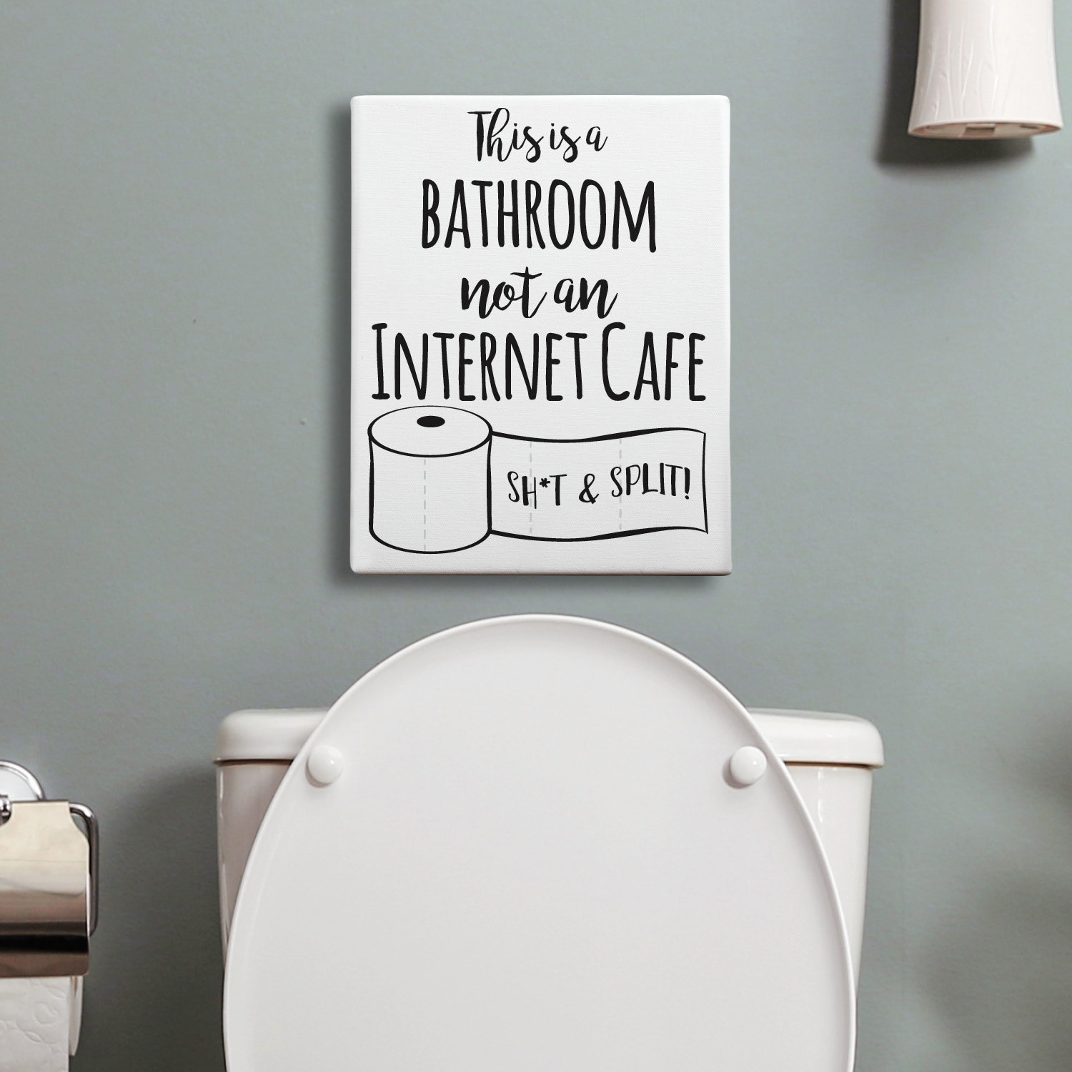 Bathroom canvas store