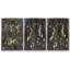 Cosmic Downpour - Ensemble de 3 cadres flottants sur toile-97754364-97754363