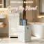 White Mdf Tilt-out Laundry Hamper Cabinet
