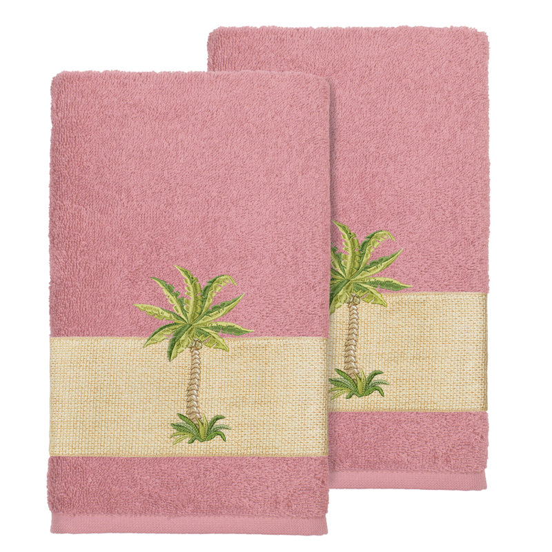 Colton Turkish Cotton Hand Towel, Tea Rose