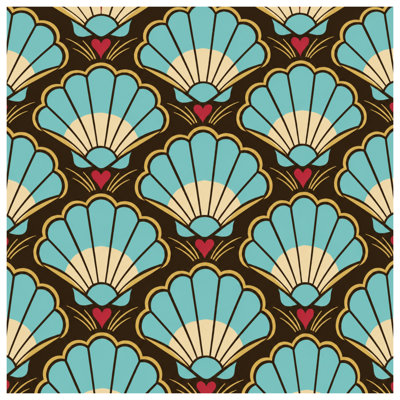 Scallop Shells Hearts Double Sided Throw Pillows