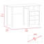Bureau d'ordinateur Collinsville, trois tiroirs, une tablette
