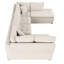 Lit en U avec lit escamotable pour un espace de sommeil supplémentaire. Sièges spacieux, rembourrage confortable, structure et coussins surdimensionnés du salon. Tissu chenille facile à convertir-2083990119