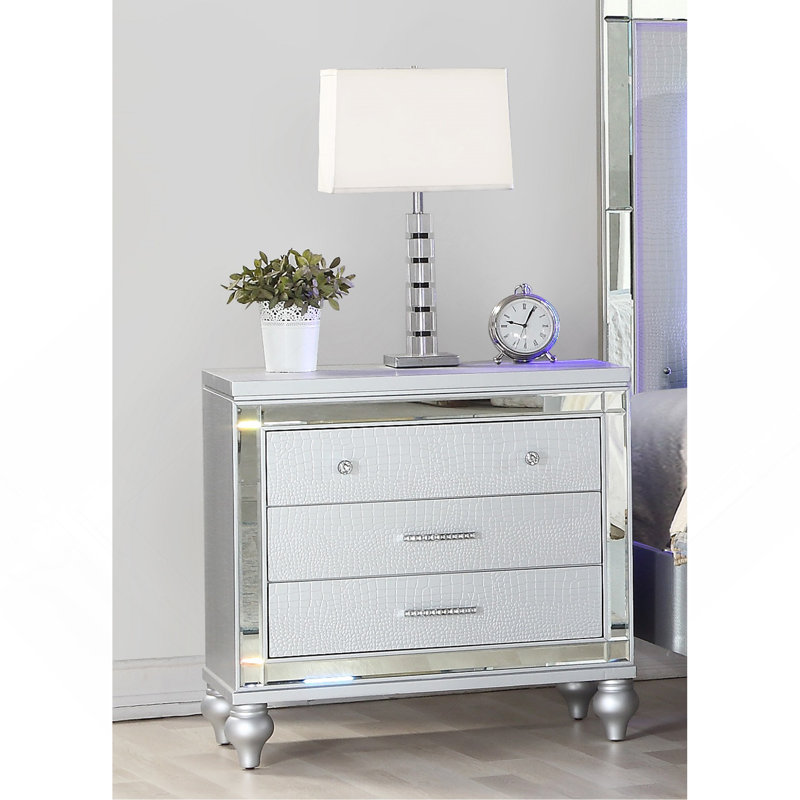 Table de chevet 3 tiroirs Sterling