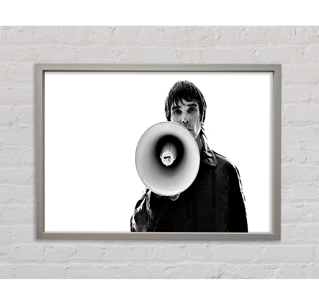 Ian Brown Megaphone - Einzelner Bilderrahmen Kunstdrucke auf Leinwand