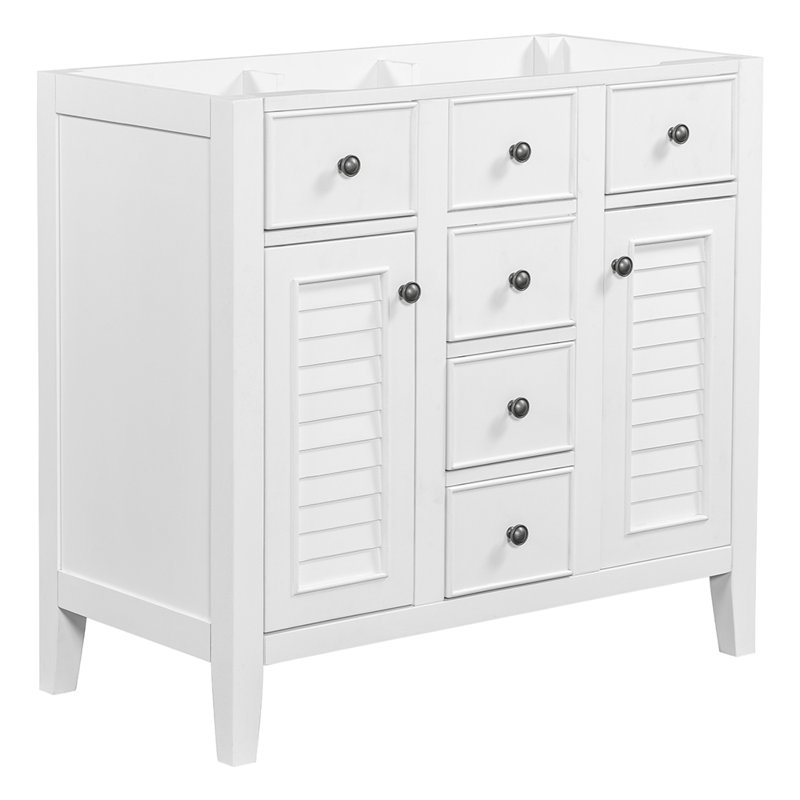 Meuble-lavabo de salle de bain sans base de meuble-lavabo seulement, Blanc
