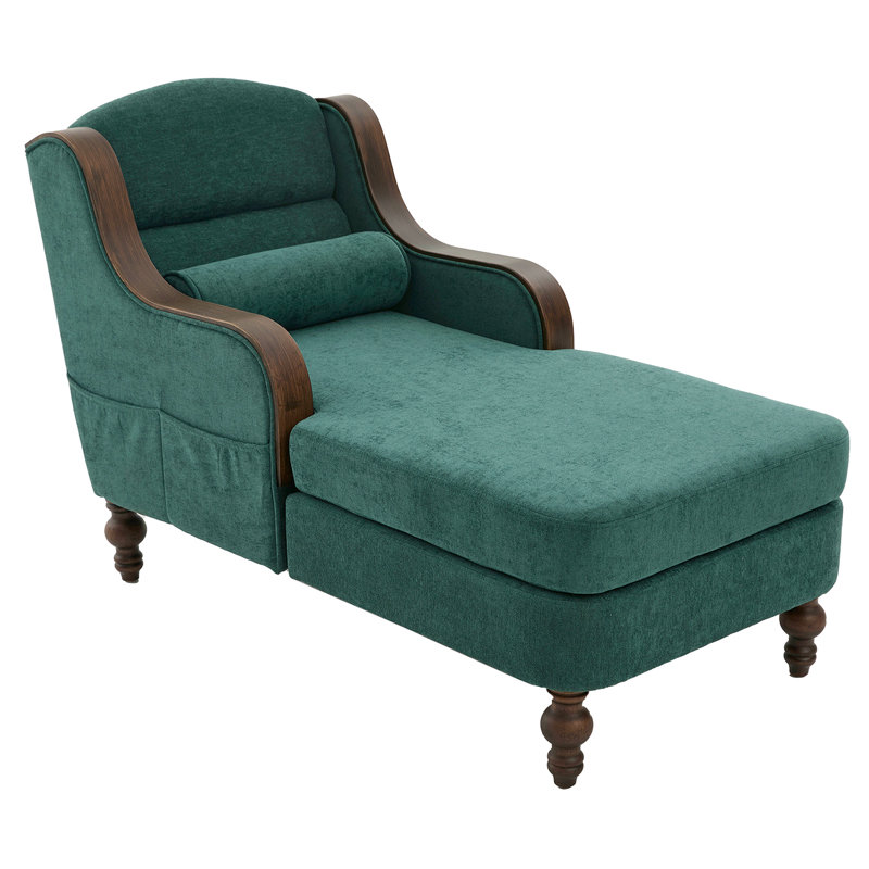 Fauteuil inclinable surdimensionné en chenille, Vert