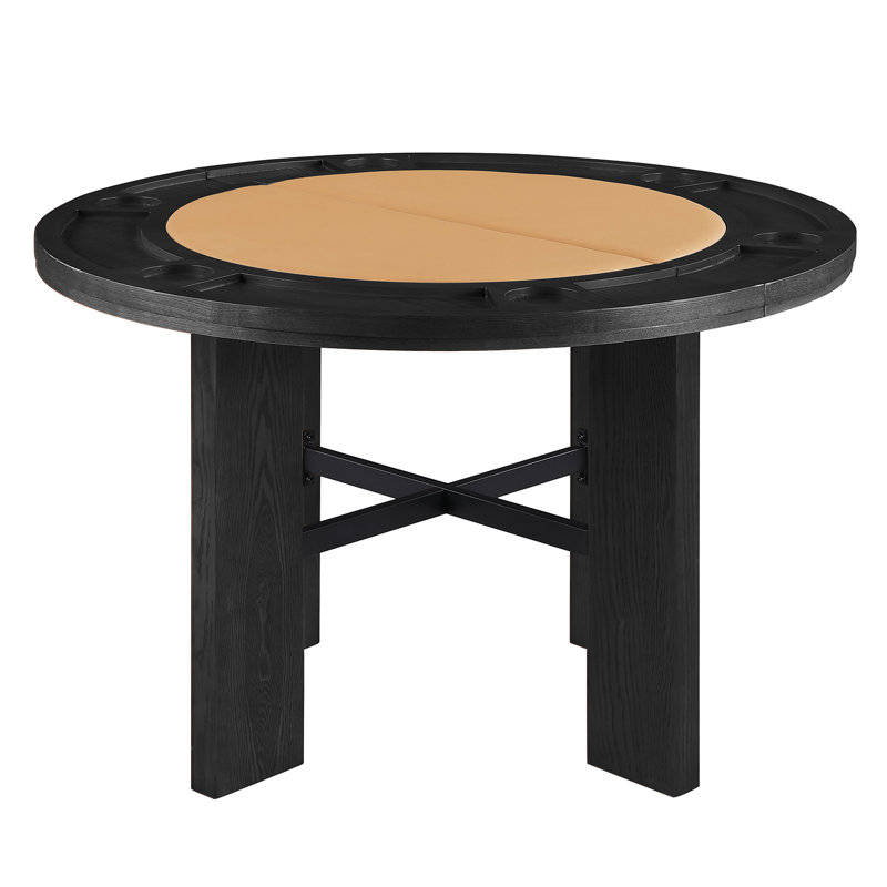 Table de salle à manger Uday, Noir