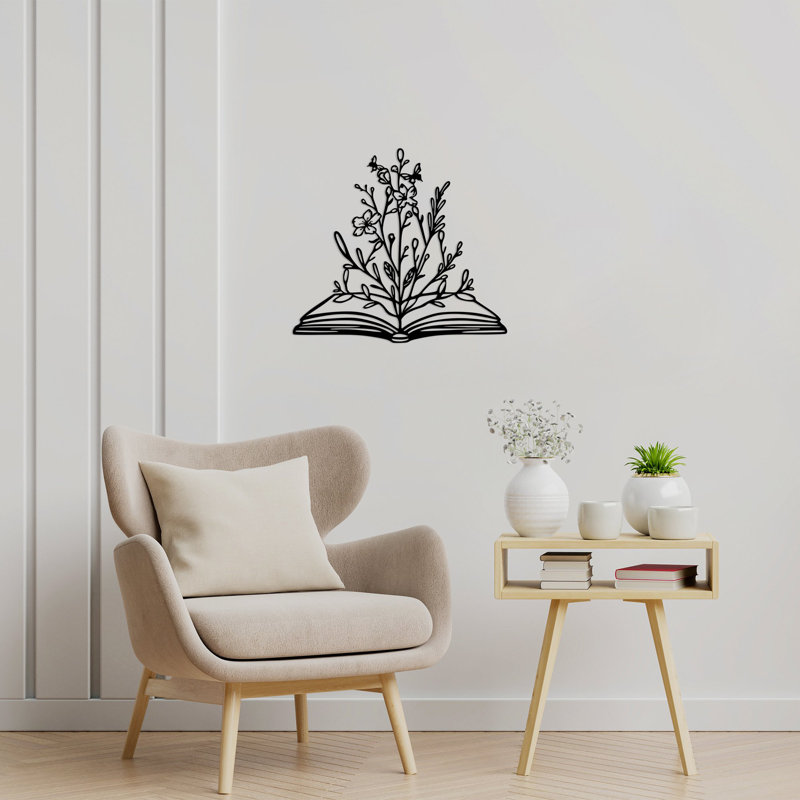 Elegant Black Decorative Metal Wall Accessory, 25.2 x 27.6 inches | 100% Metal Construction, Thickness: 0.06 inches | Perfect for Living Room, Bedroom & Office Decor | Durable & Stylish Home Accent