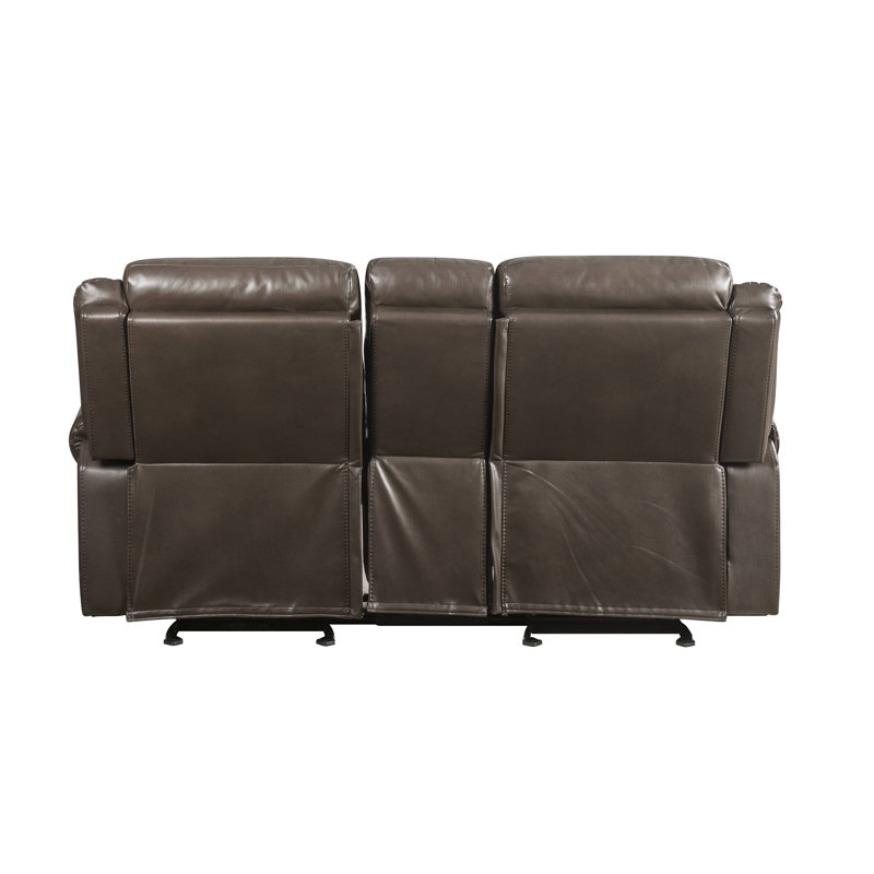 Causeuse en cuir Lydia Aire Motion avec port USB et console Lydia