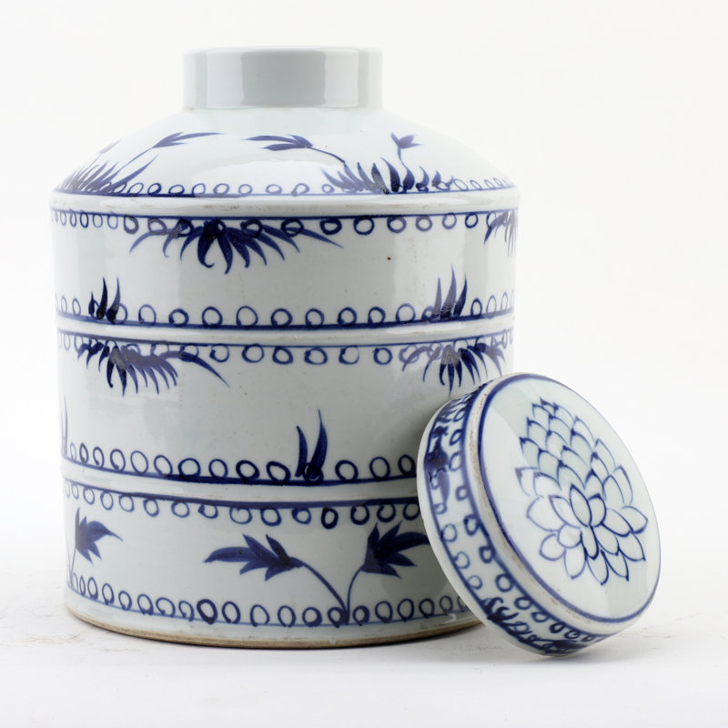 Handcrafted Porcelain China Ginger Jar