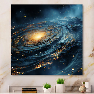 Glorying Galaxy Black Hole - Abstract Spirals, art mural