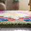 Tapis rouge / bleu / jaune touffeté à la main Gulledge-1475303439