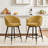  26" Swivel Upholstered Counter & Bar Stool with Metal Frame-88757677