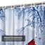 Rideau de douche avec 12 crochets Red House Snow Forest-1817900260