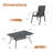 6-Person Rectangular Patio Dining Set With Stackable Chairs-1657347294