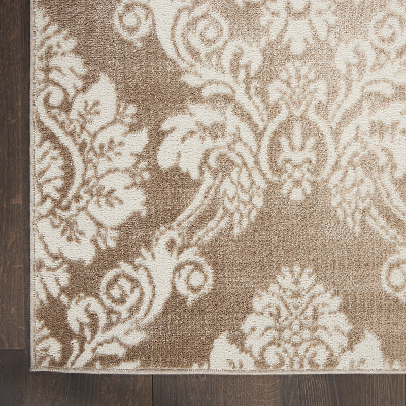 Ibrahim Damask Indoor Rug, Rectangle 2' x 3'