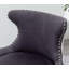 Fauteuil d'appoint en velours et garniture cloutée-2132914568